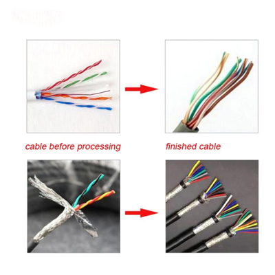 Alambre del cable de Ethernet del remiendo de la red que endereza la máquina CX-501 automático