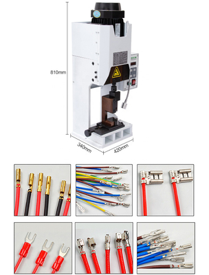 Pelacables eléctrico del mudo de la máquina de la prensa de Pin Terminal Connector Cable Crimping