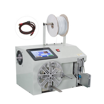 Máquina de bobina automática del cable eléctrico del poder, máquina obligatoria de la atadura de cables