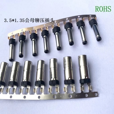 Conector de corriente continua 3.5-3.8 Horquilla de ajuste 3.5 1.35 Enchufe de corriente continua sin ranura Jack de enchufe de corriente continua