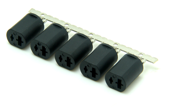 Conector de conexión DC con remachado continuo sin presión para conexión de conexión DC masculina