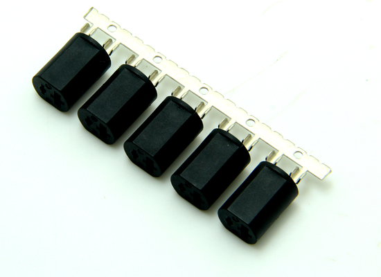 5.5*2.5 Tenedor con anillo de goma, conector de corriente continua, conector de corriente continua sin soldadura
