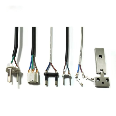 2.0T Alimentación automática de placas vibratorias 3 pines 2 pines con enchufe terminal de cable de alimentación con enchufe de cable