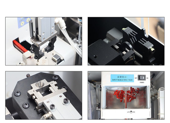 Máquina de terminales tubulares de fábrica con tubo de aguja Presionada en frío Pre-aislada Automática de aviación totalmente automática controlada por sensores