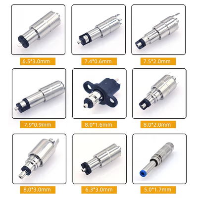 Enchufe de corriente continua y adaptador de conector para carga y conector