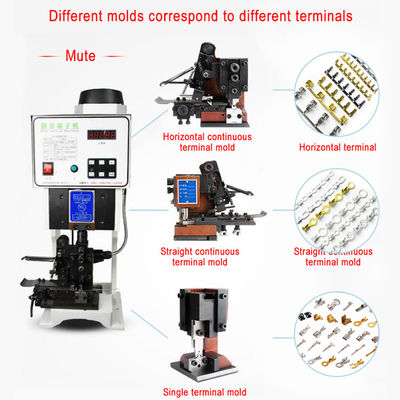 Semi-Automatic Terminal Crimping Machine with 0.75KW Motor Power 15KN Pressing Ability and 220V 50Hz Power Supply