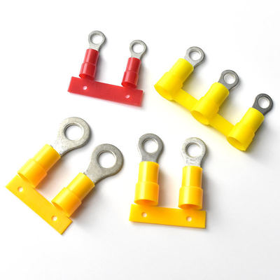 Los terminales circulares de corte 5 mm 10 mm de anillo preinsulado continuo con terminal de cable de cobre