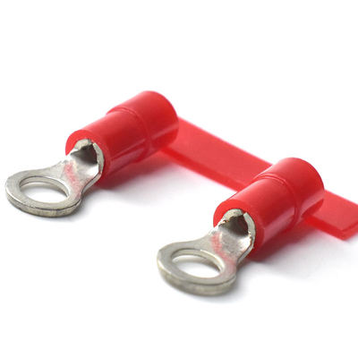 Los terminales circulares de corte 5 mm 10 mm de anillo preinsulado continuo con terminal de cable de cobre