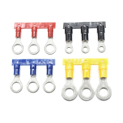 Terminales de anillo Qwt 12 Awg personalizados, conectores de terminales de horquilla, terminales de crimpado