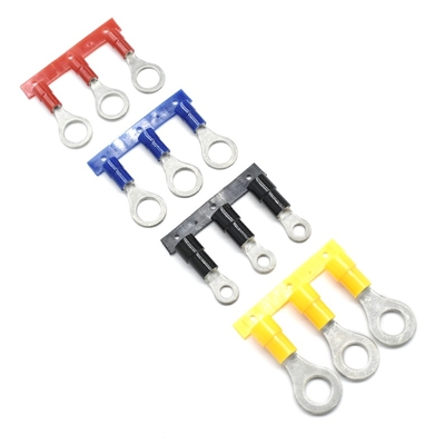 Terminales de anillo Qwt 12 Awg personalizados, conectores de terminales de horquilla, terminales de crimpado