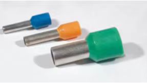 Terminal tubular de crimpado de férula de alambre de cobre de nylon aislado multicolor, accesorios de cableado de terminales
