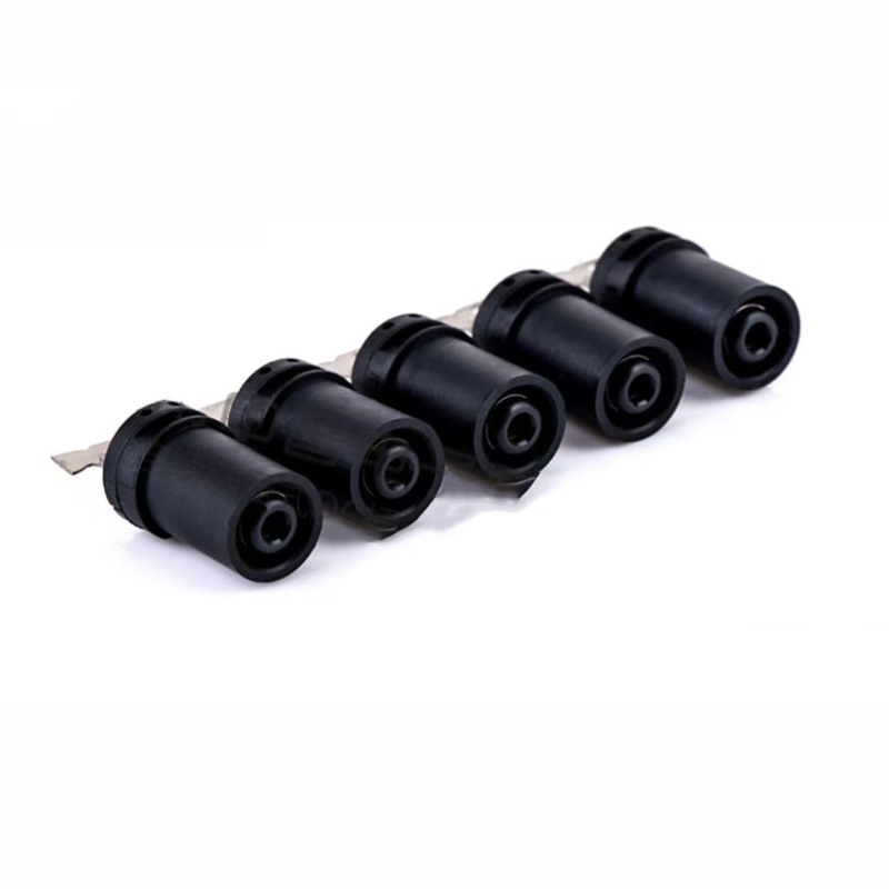 5.5*2.5 Tenedor con anillo de goma, conector de corriente continua, conector de corriente continua sin soldadura