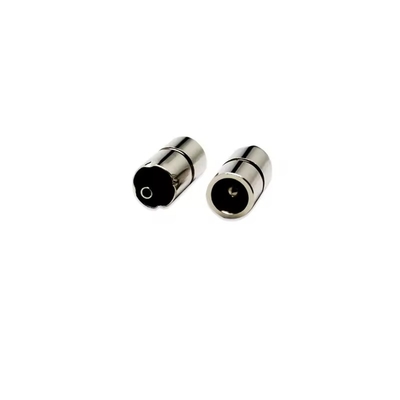 Conector DC femenino niquelado de 5.5x2.1 mm