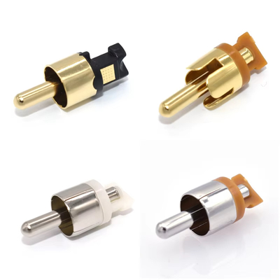 Enchufes de RCA personalizados Enchufes de audio Enchufes de vídeo Enchufes AV macho Para cables AV